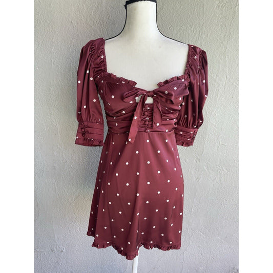 For Love And Lemons Davies Polka Dot Dress Size M NWOT