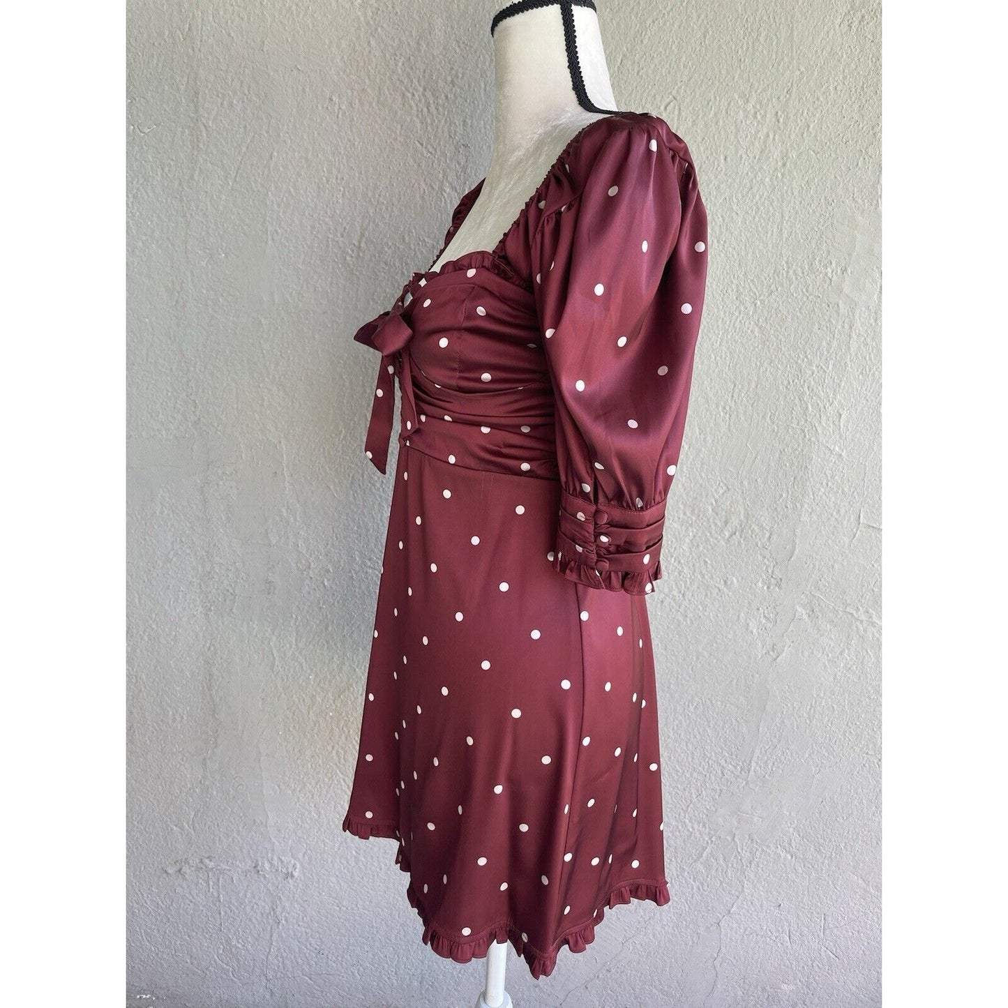 For Love And Lemons Davies Polka Dot Dress Size M NWOT