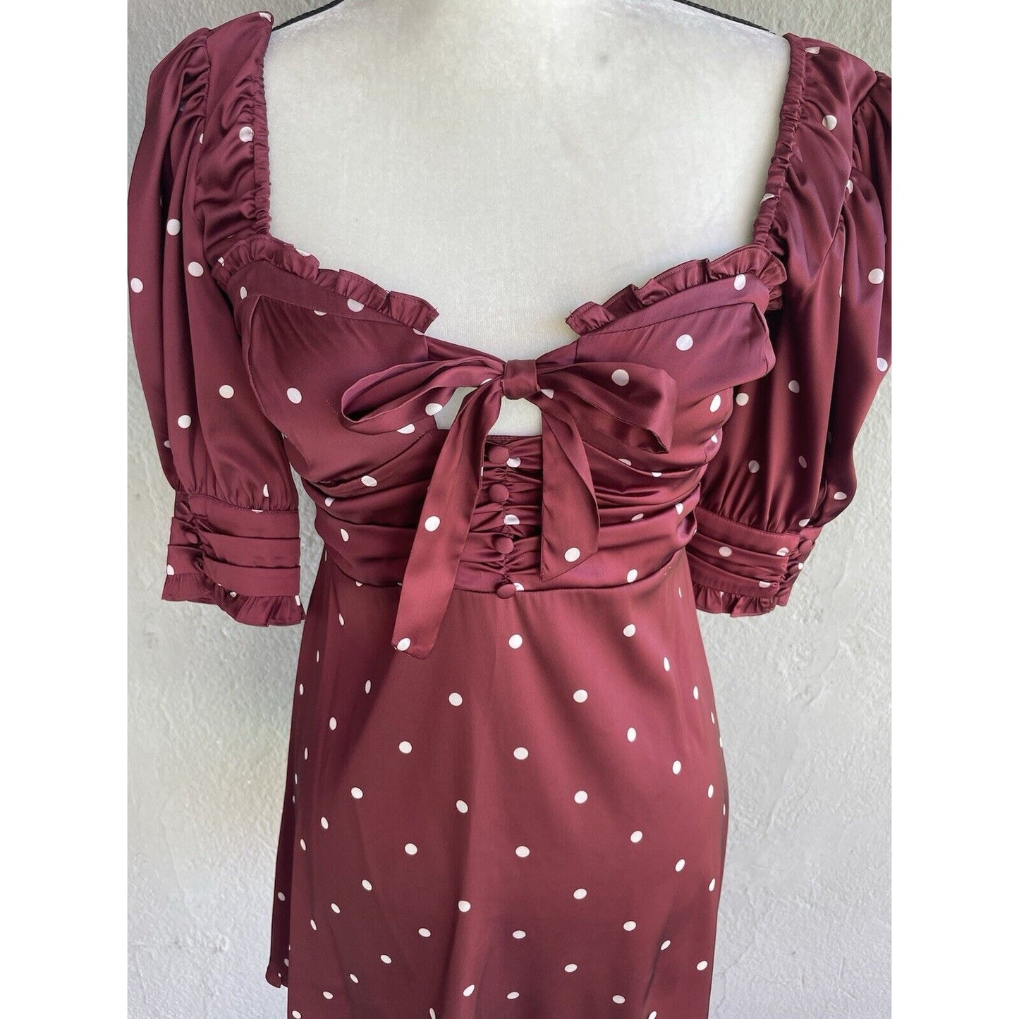 For Love And Lemons Davies Polka Dot Dress Size M NWOT